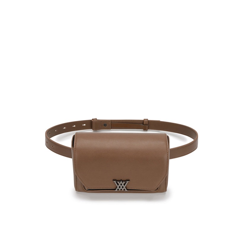 Octa Angle Belt Bag - Dark Beige