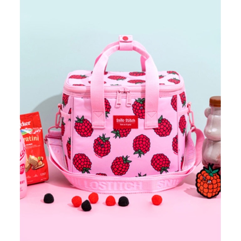 SNILLO STITCH Daily Picnic Cooler Bag Rapsberry - Pink