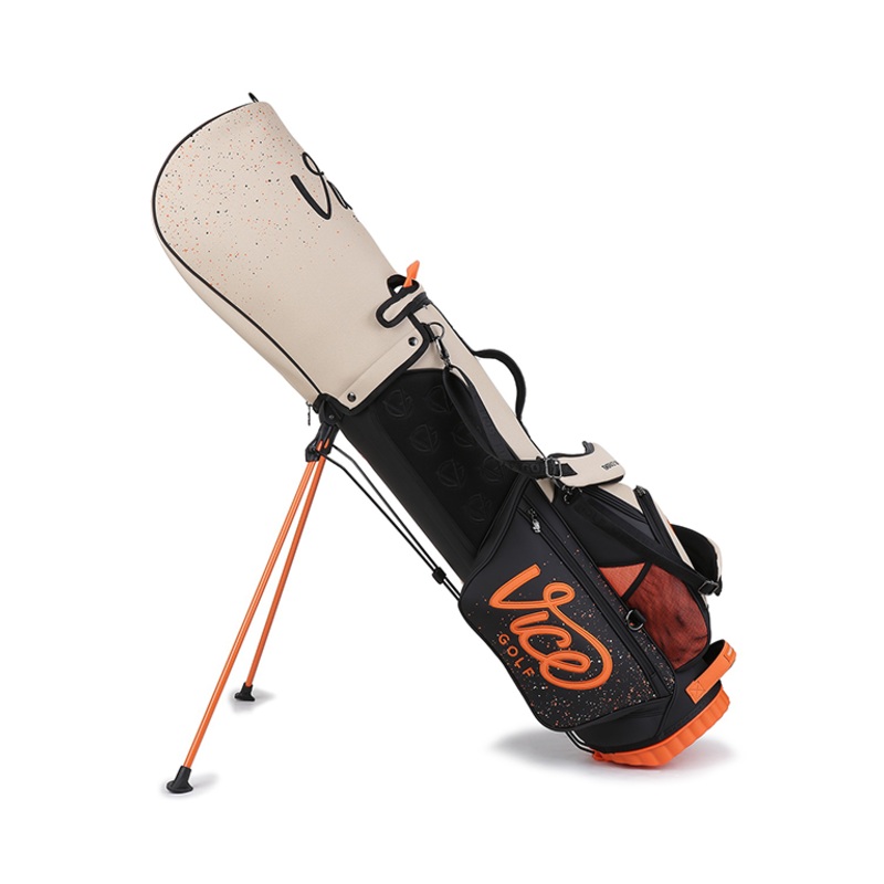 Vice Golf Big Logo Stand Bag - Beige