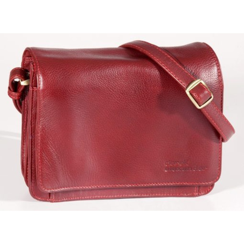 Derek Alexander Leather Ladies' Handbag with 3/4 flap and front organizer