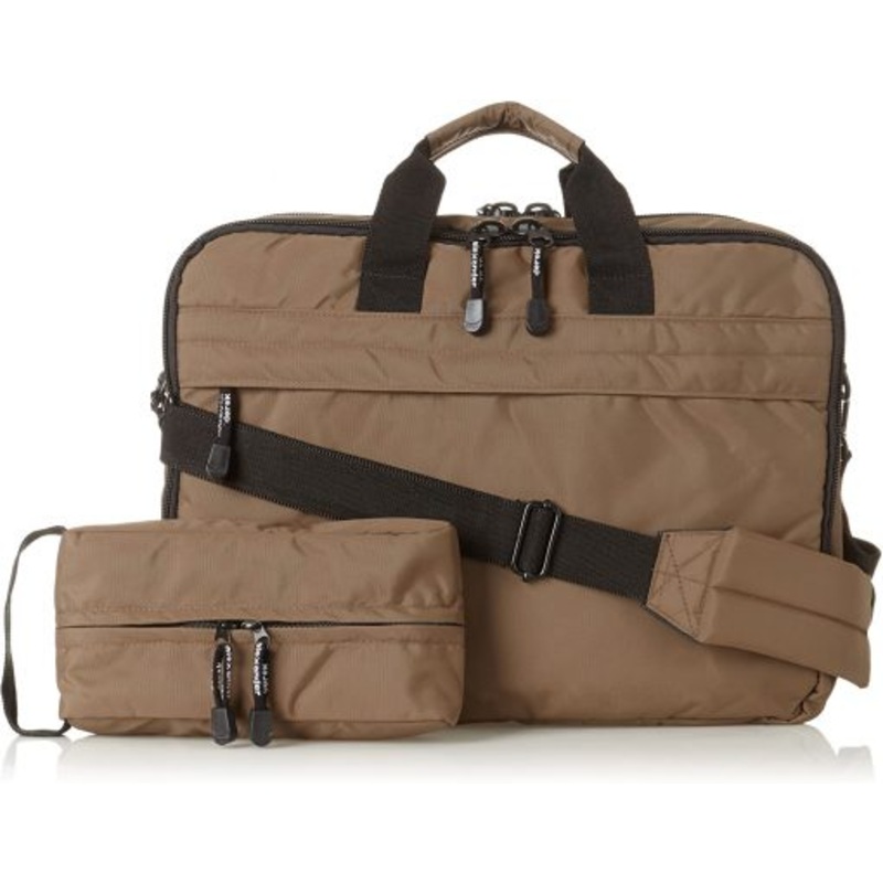 Derek Alexander Nylon Briefcase with Top Zip
