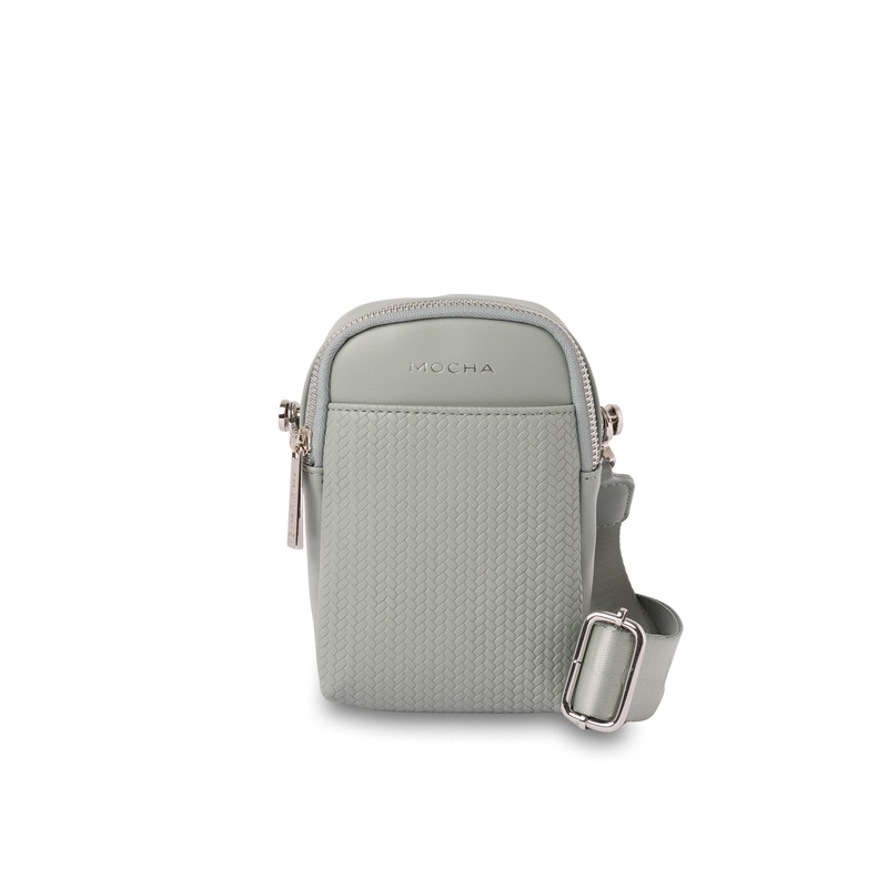 Mocha Tessa Phone Crossbody Bag - Mint