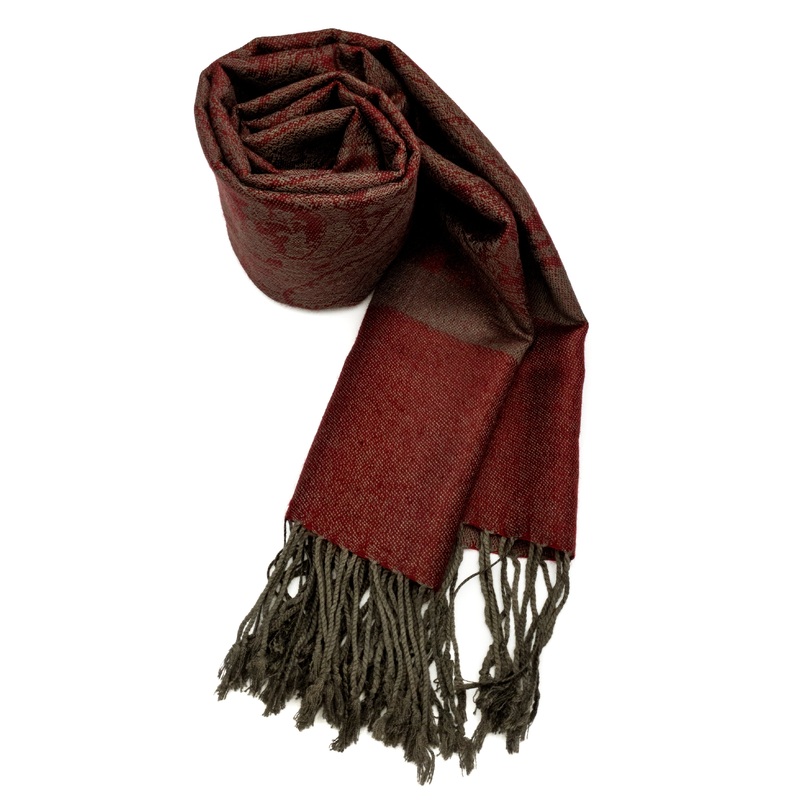 Pashmina Red/Khaki