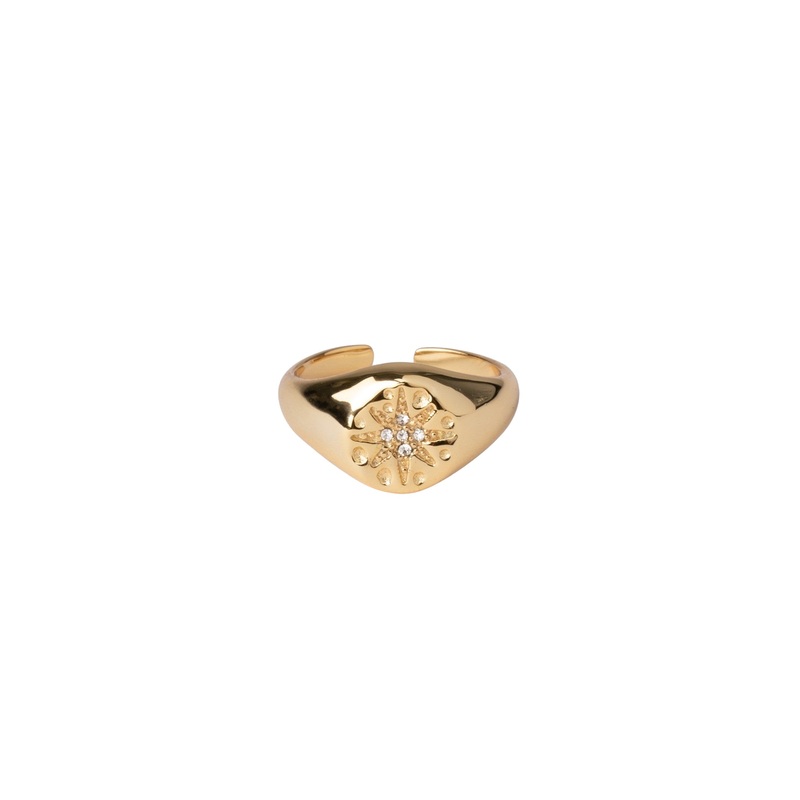 Elly Lou Galactic Ring- Light Gold