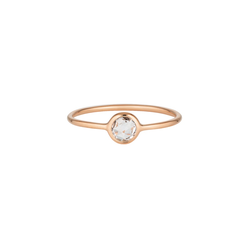 Georgini Eos Ring w/ Rose Quartz - Rose Gold
