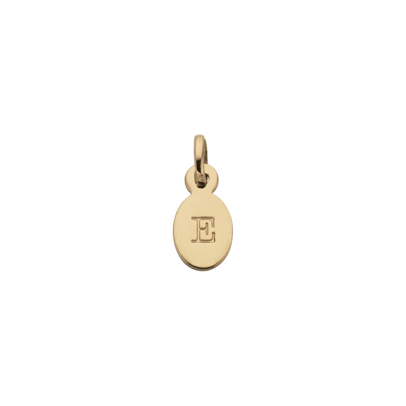 Kirstin Ash Initial Charm w/ 18K Gold Vermeil - E