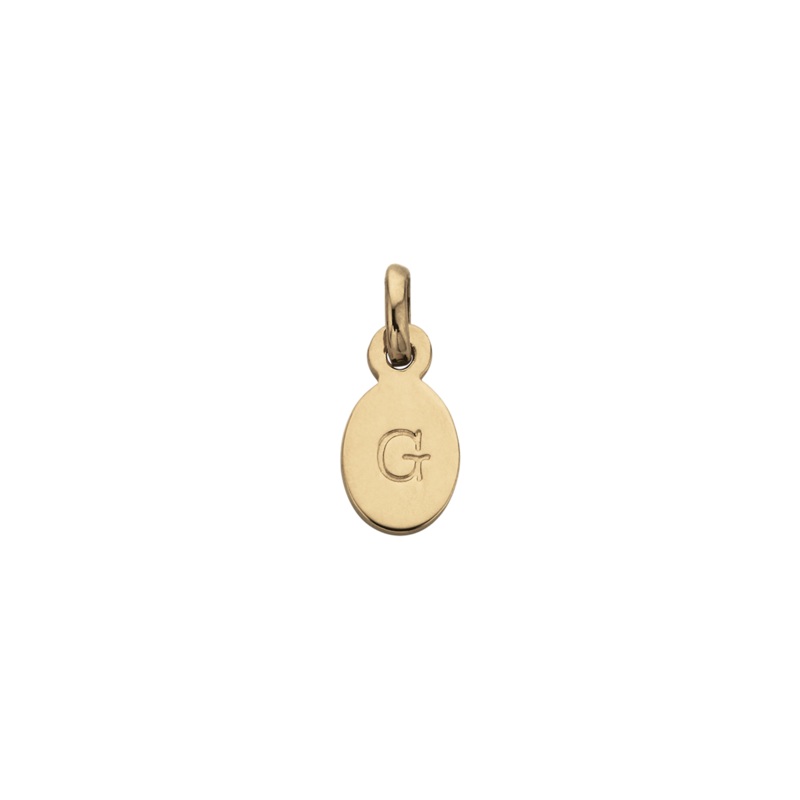 Kirstin Ash Initial Charm w/ 18K Gold Vermeil - G