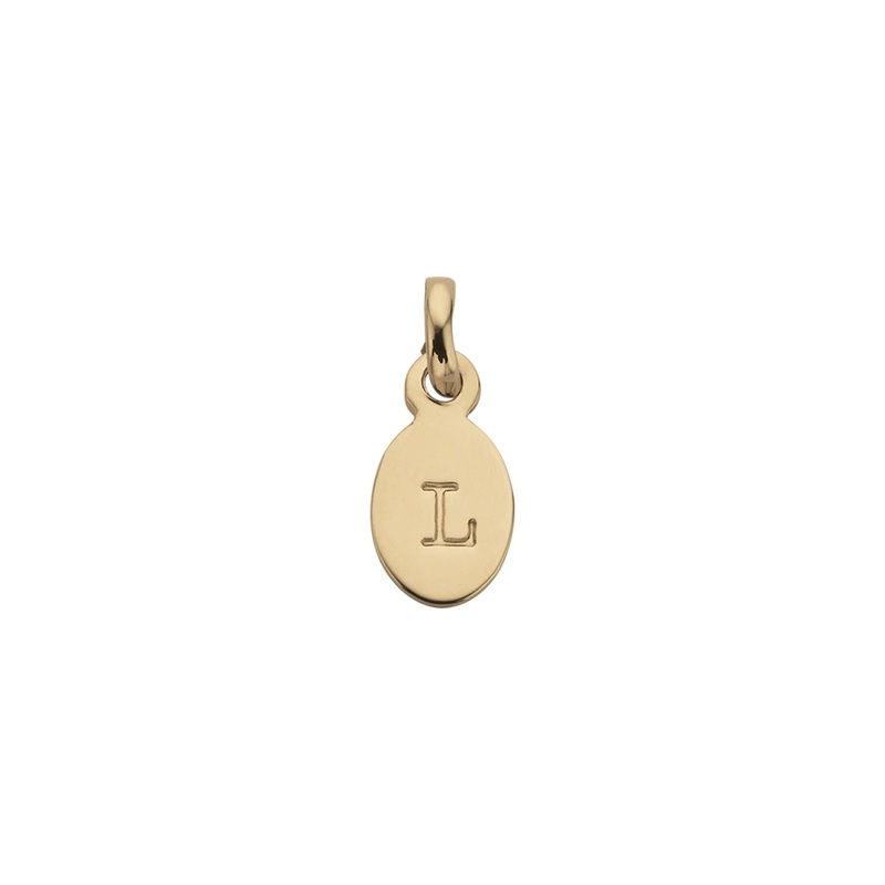 Kirstin Ash Initial Charm w/ 18K Gold Vermeil - L