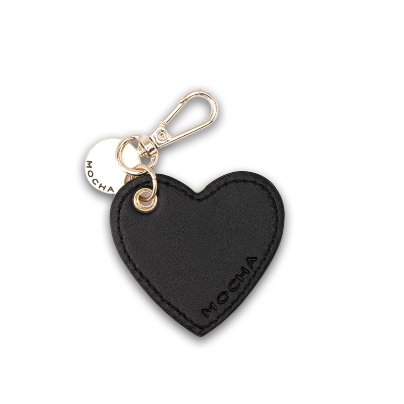 Mocha Arya Heart Key Ring - Black/Matcha