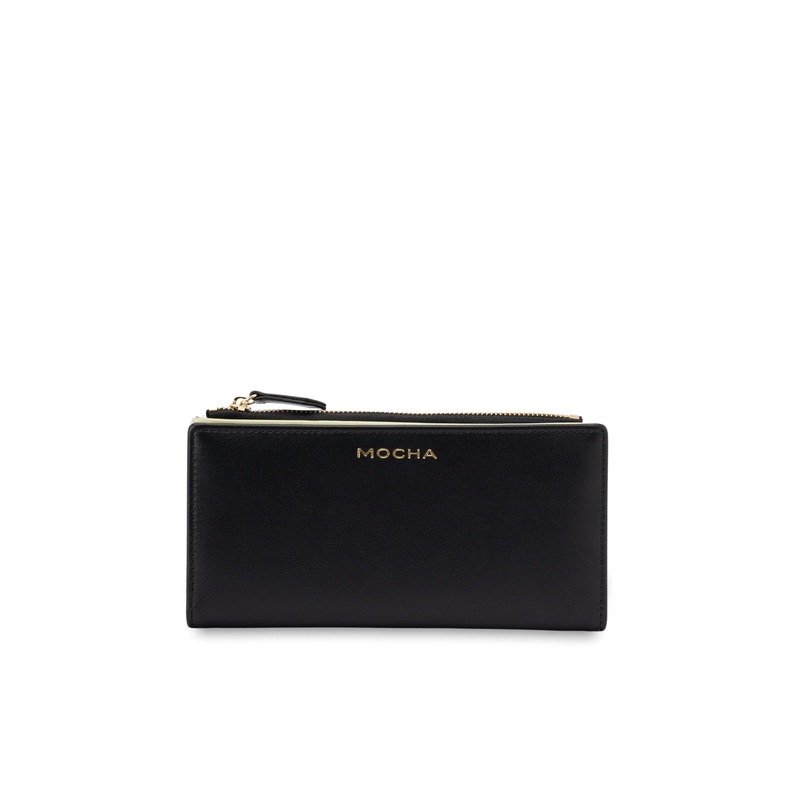 Mocha Classic Arya Wallet - Black/Matcha