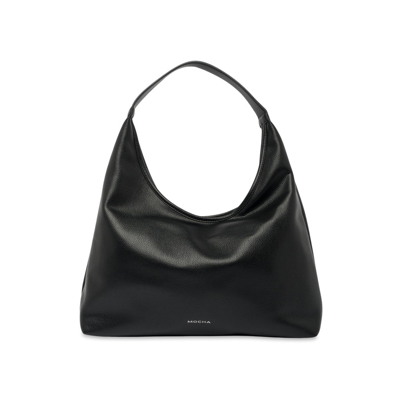 Mocha Emery Soft Shoulder Bag - Black