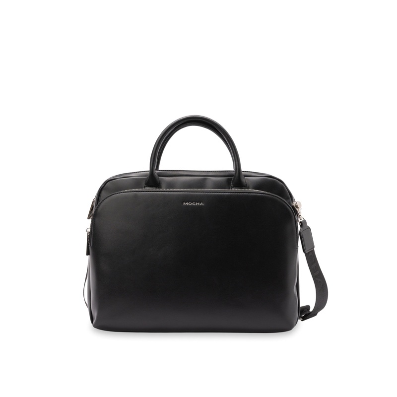 Mocha Medina Work Bag- Black
