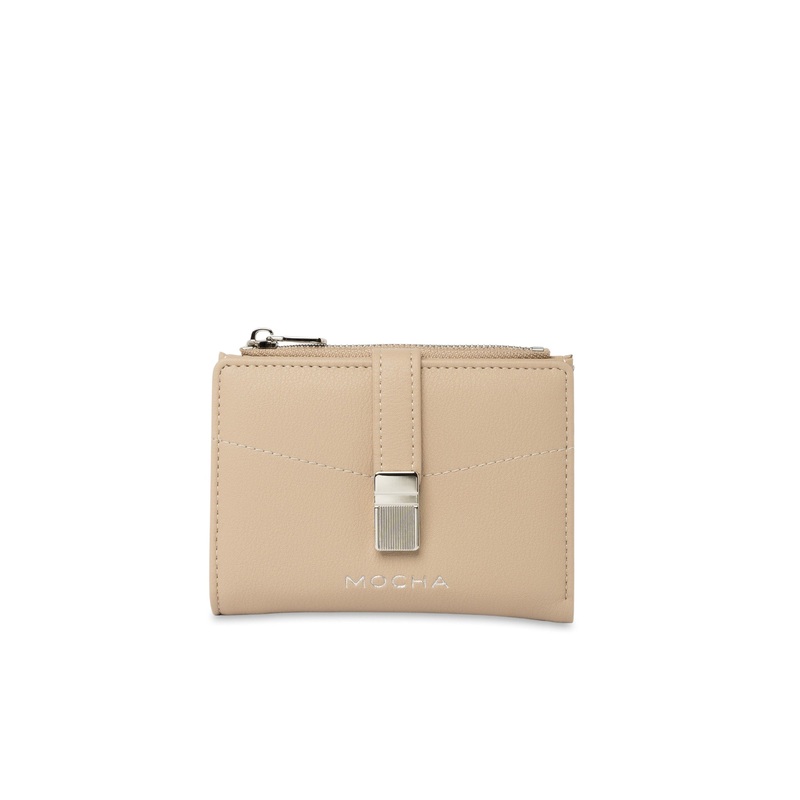 Mocha Piper Small Wallet - Almond