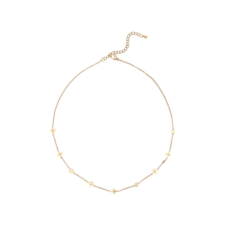 Mocha Seraphina Necklace - Gold
