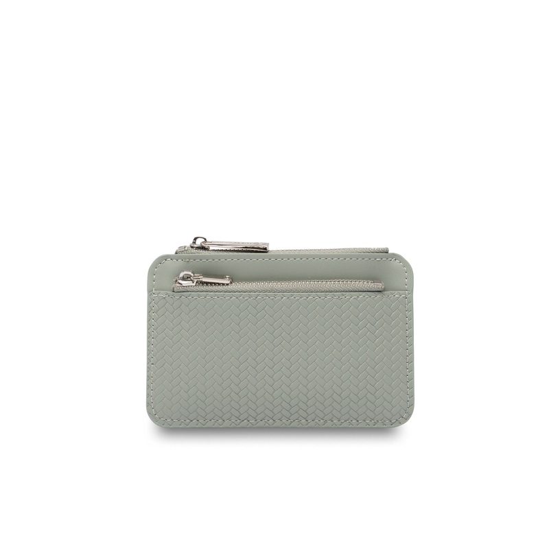 Mocha Tessa Coin Card Holder - Mint