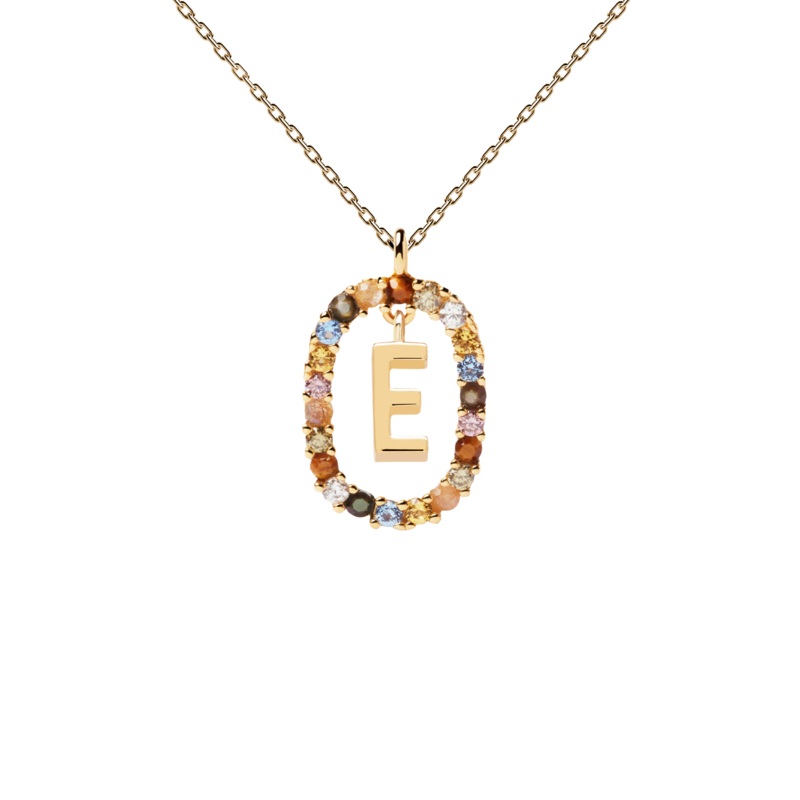PDPAOLA Letter Necklace - E