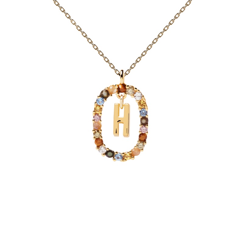 PDPAOLA Letter Necklace - H