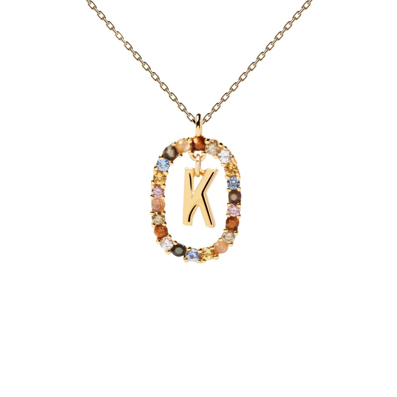 PDPAOLA Letter Necklace - K