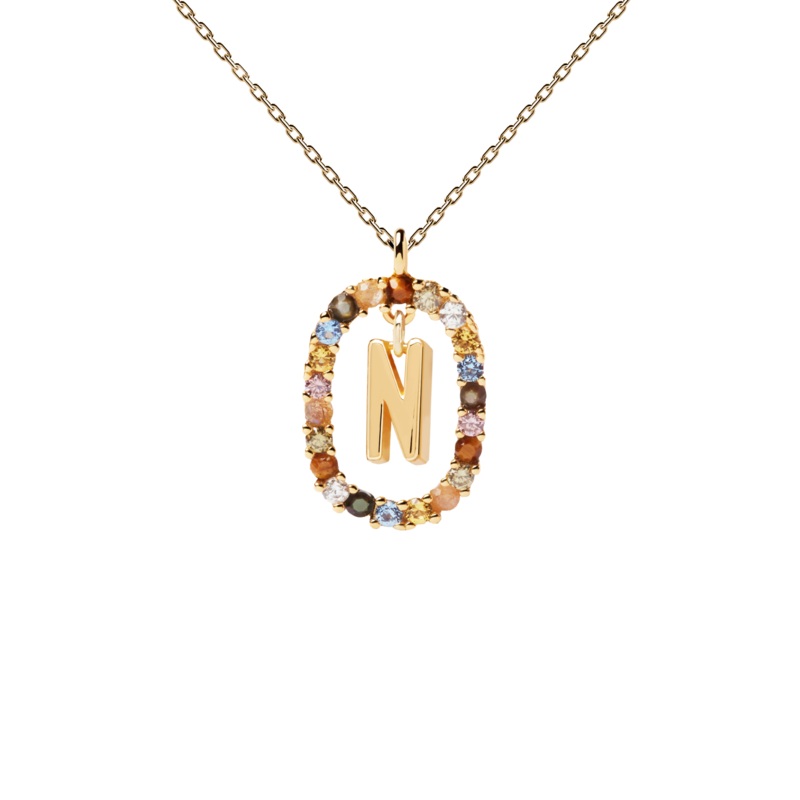 PDPAOLA Letter Necklace - N