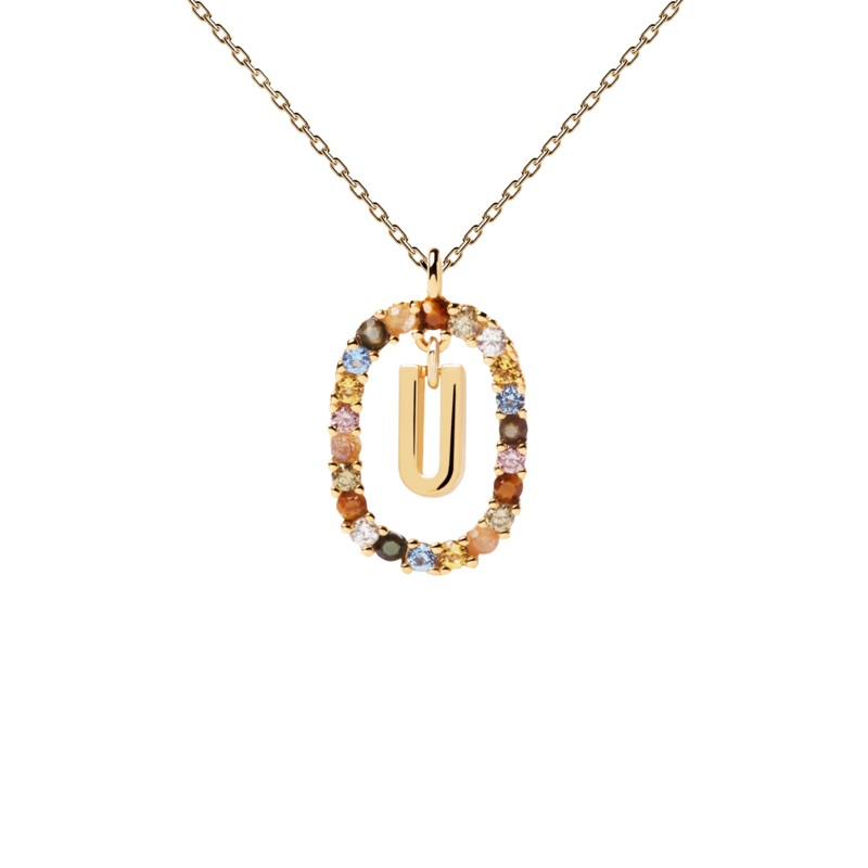 PDPAOLA Letter Necklace - U