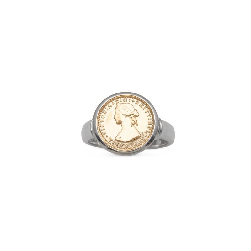 Von Treskow Tiny Australian Token Bezel Ring