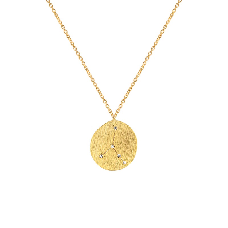 Zahar Zodiac Necklace - Cancer