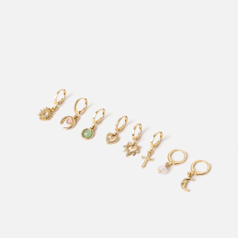 Erza pack de pendientes dorados