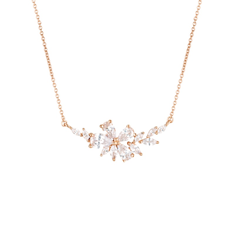 Georgini Iconic Bridal Hyacinth Necklace - Rose Gold
