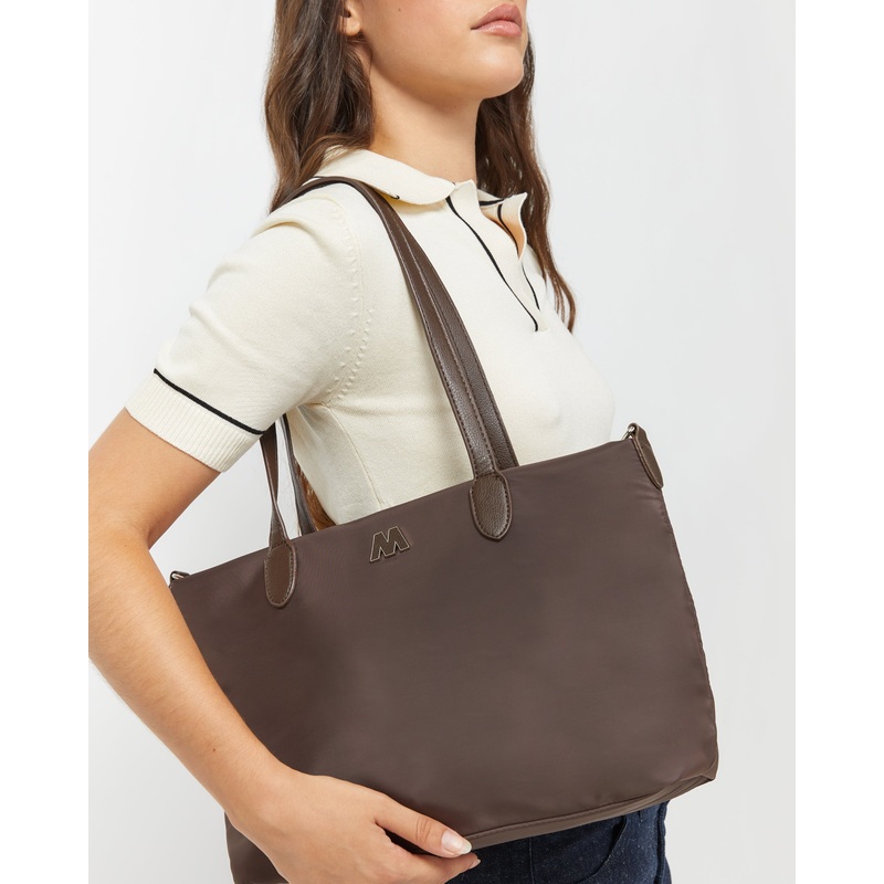 Geran bolso shopper de nylon con asa bandolera extrable