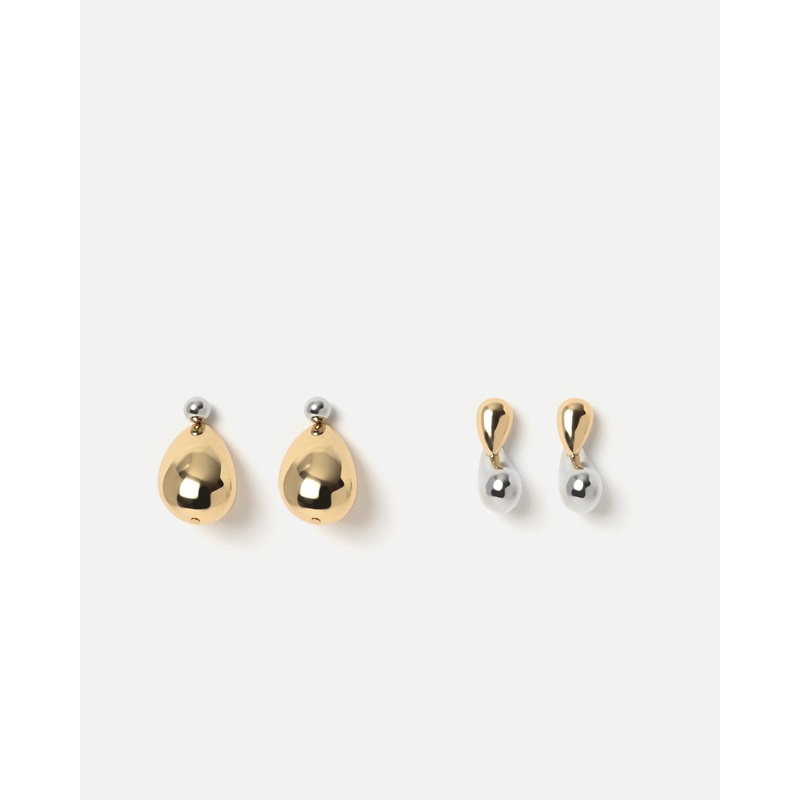 Gotilia pack pendientes gota bicolor