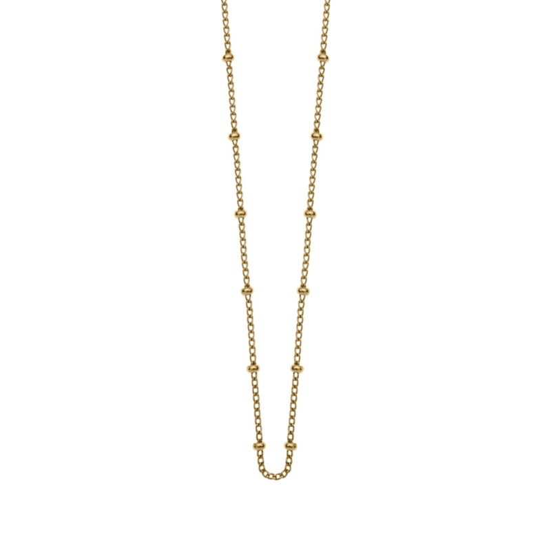 Kirstin Ash Bespoke Ball Chain 18" - 20" w/ 18K Gold Vermeil
