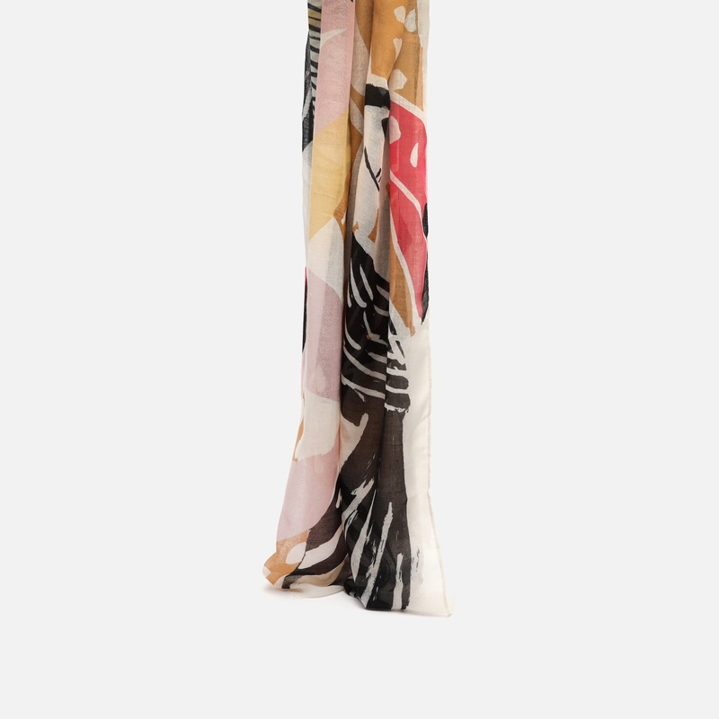 Lirio fular estampado