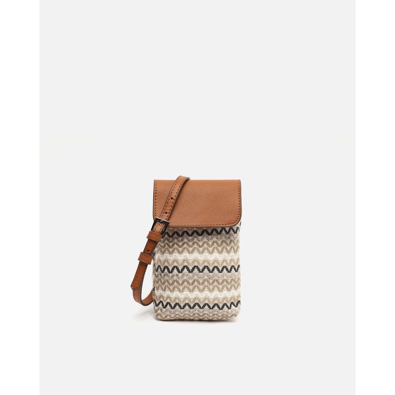 Tarvoss bolso bandolera mini para mvil con estampado jacquard