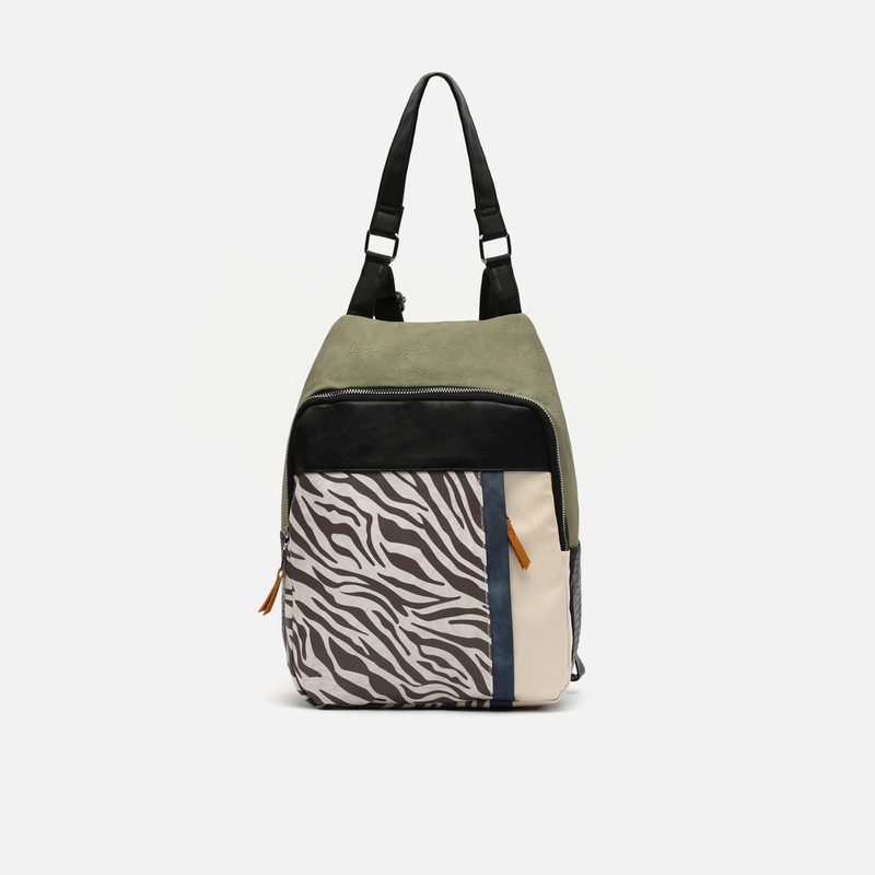 Belenos mochila antirrobo con estampado animal print