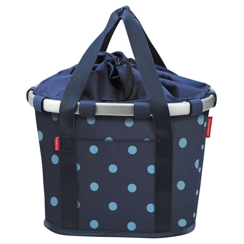 KLICKfix reisenthel Bikebasket 15 - Lenkerkorb 35 cm (mixed dots blue)