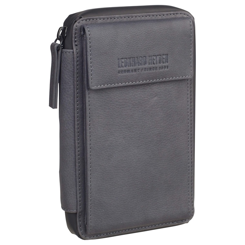 Leonhard Heyden Den Haag - Handytasche 8cc 18 cm (grau)