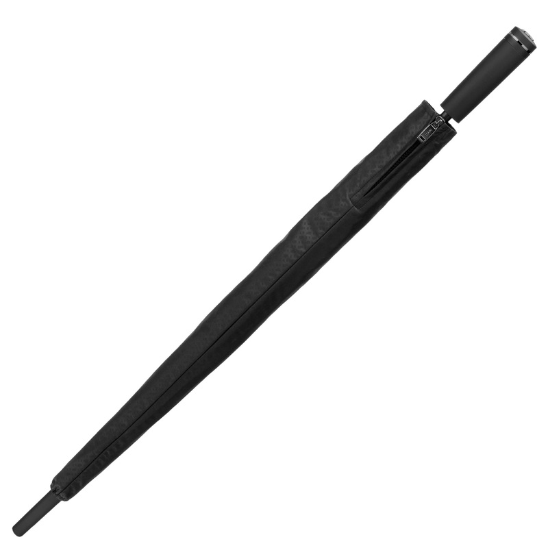 BOSS Double B - Stockschirm Regenschirm 115 cm (black & gun)