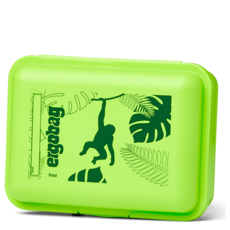 Ergobag Zubehr - Brotzeitbox 18 cm (Dschungel)