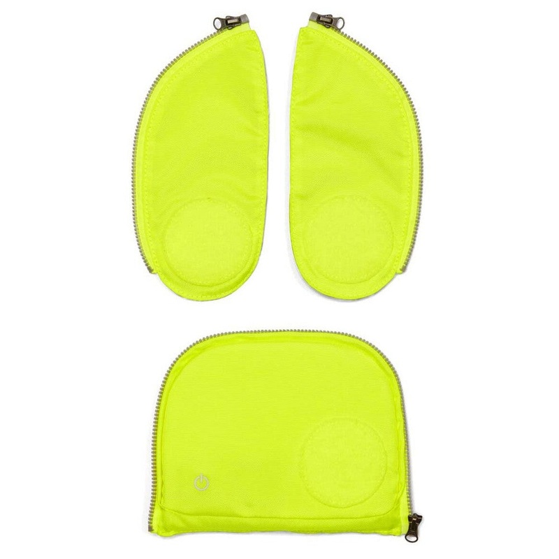 Ergobag Zubehr Pack/Cubo/Cubo Light - Seitentaschen Zip-Set 3tlg. (gelb)