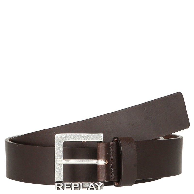 Replay Men's Accessoires 3.5 cm - Grtel Leder (brown cocoa, 90)