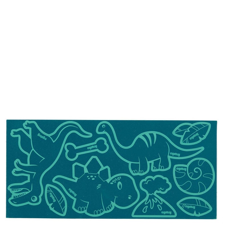 Ergobag Zubehr - Reflexie Sticker Set 8tlg. (Dinosaurier)