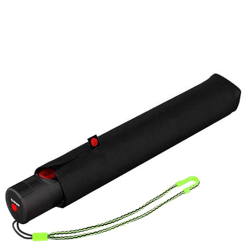 Knirps U.200 Ultra Light Duomatic - Taschenschirm Regenschirm (neon black)
