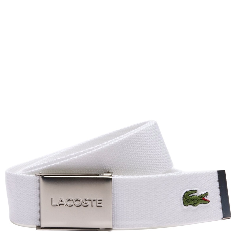 Lacoste L.12.12 Concept - Grtel 4 cm (white, 110 cm)
