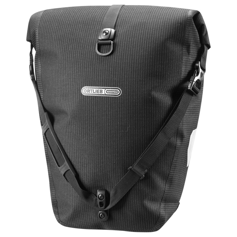 Ortlieb Back-Roller High-Vis - Rolltop Hinterradtasche 42 cm (black reflective)