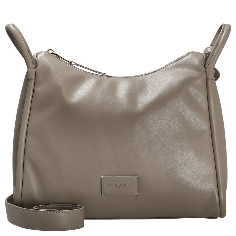 Seidenfelt Kaavi - Umhngetasche 30 cm (smooth taupe/gold)