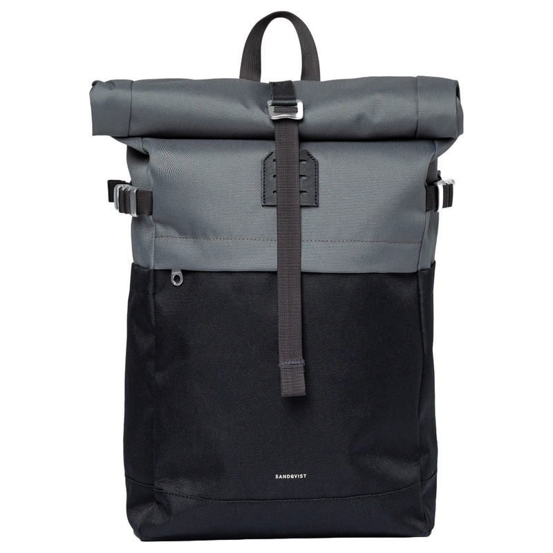 Sandqvist Icon Rolltop - Rucksack M 14" 60 cm (multi dark with black leather)