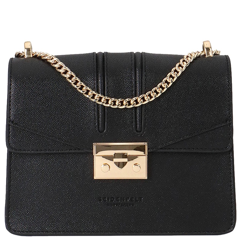 Seidenfelt Roros - Schultertasche 21 cm (black gold)