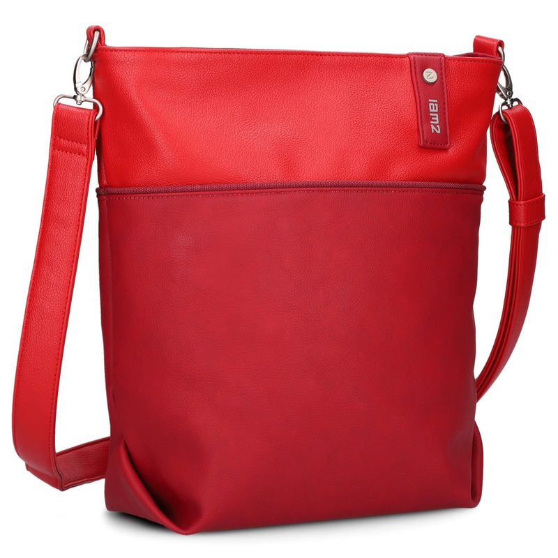 zwei Jana J12 - Schultertasche 33 cm (cherry)