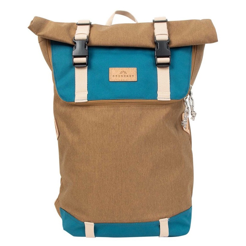 Doughnut Christopher Euro 18 - Rolltop Rucksack 45 cm (khaki x teal)
