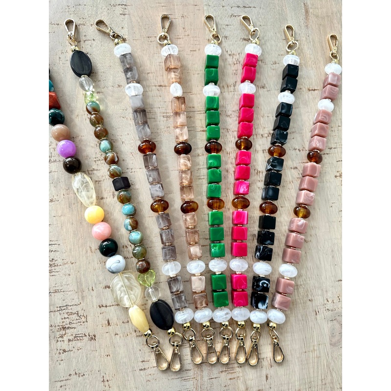 Handbag Strap , Beaded , 5 Colours available.